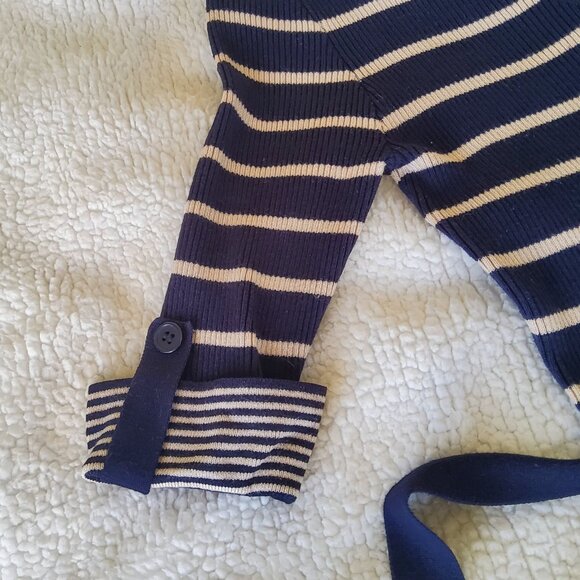 Pink•Rose Form Fitting Striped Sweater Dress - Picture 9 of 11